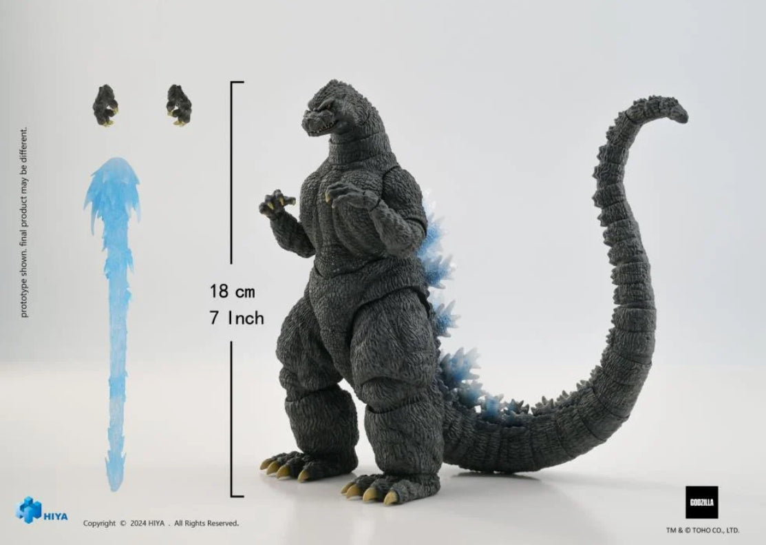 Exquisite Basic Series None Scale 7 Inch Godzilla vs. King Ghidorah Heat Ray Godzilla Hokkaido Ver. Action Figure by HIYA