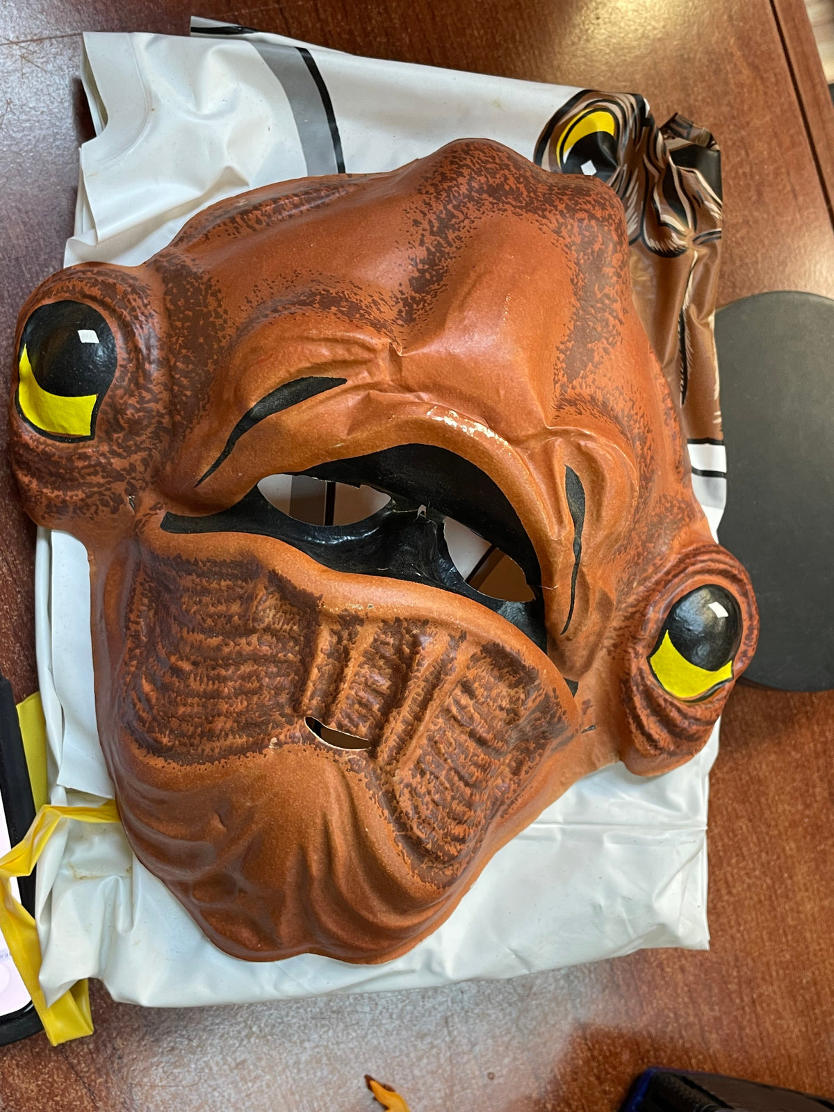 Admiral Ackbar Costume & Mask (Vintage Star Wars ROTF, Ben Cooper) OPEN BOX