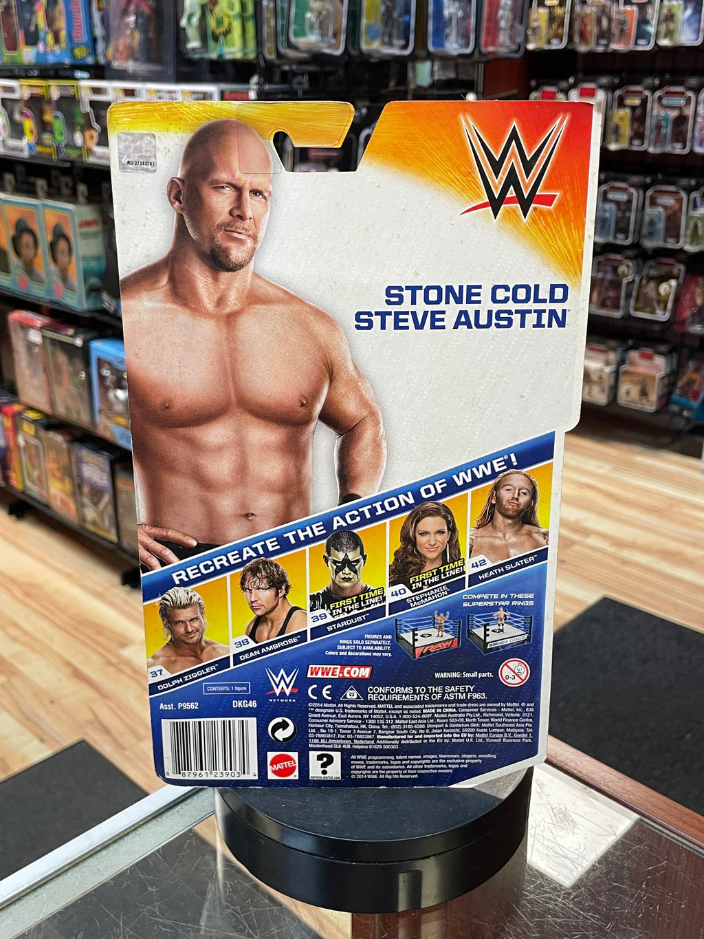Stone Cold Steve Austin Red Braces (WWE Basic, Mattel) **SEALED**