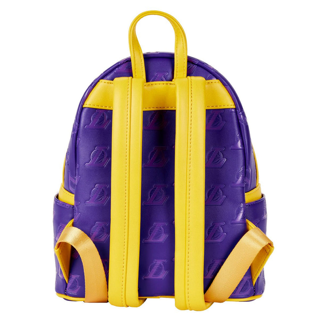 NBA Los Angeles Lakers Debossed Logo Mini Sports Backpack by Loungefly