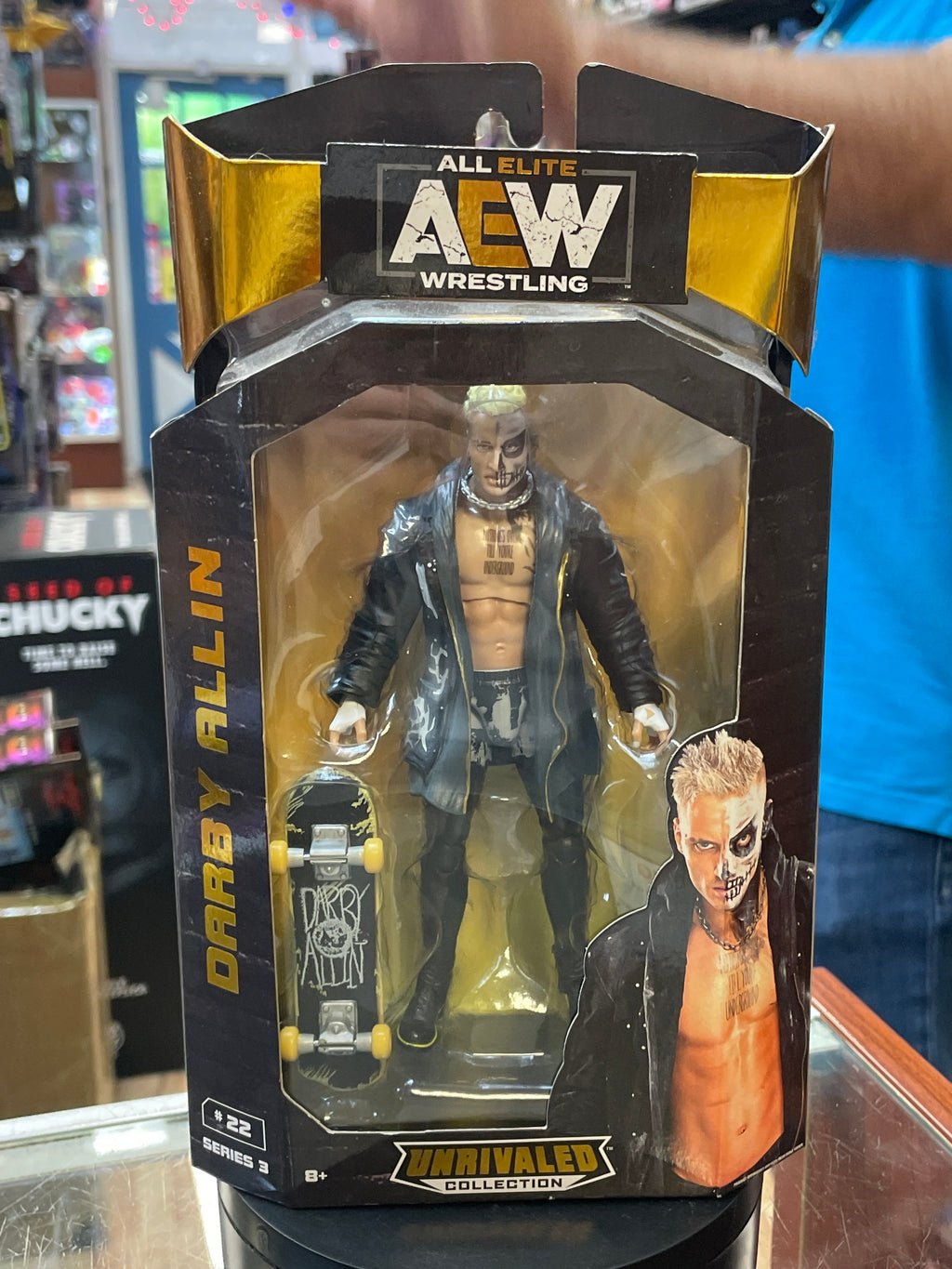Darby Allin Unrivaled #22 (AEW Unmatched Collection, Jazwares) SEALED