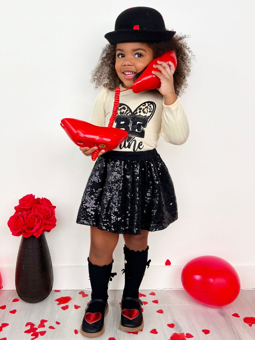 Be Mine Sequin Skirt Set