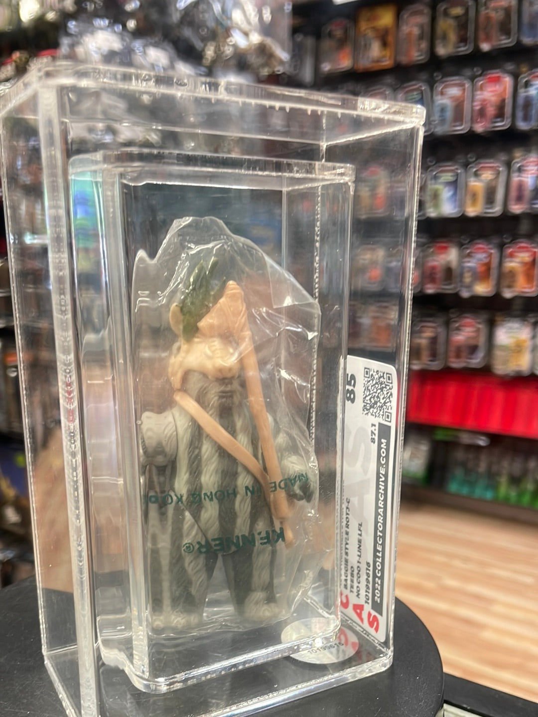 Bagged ROTJ Teebo No COO (Vintage Star Wars, Kenner) CAS Graded 85