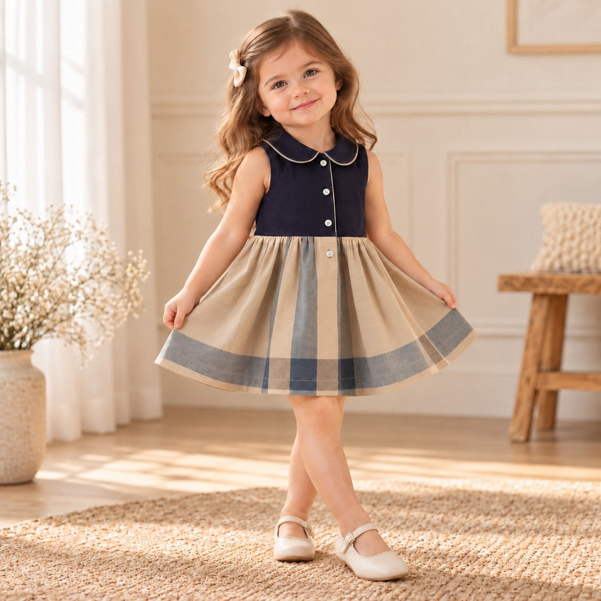 Adele Vintage Style Girls' Dress