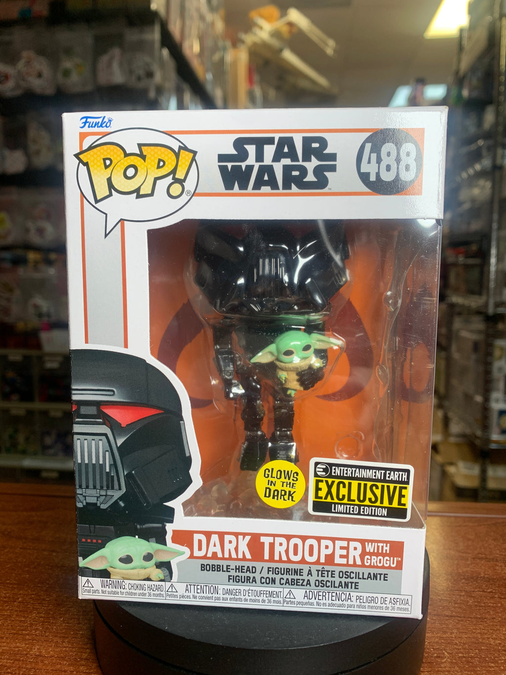 Dark Trooper with Grogu #488 (Funko Pop, Star Wars)