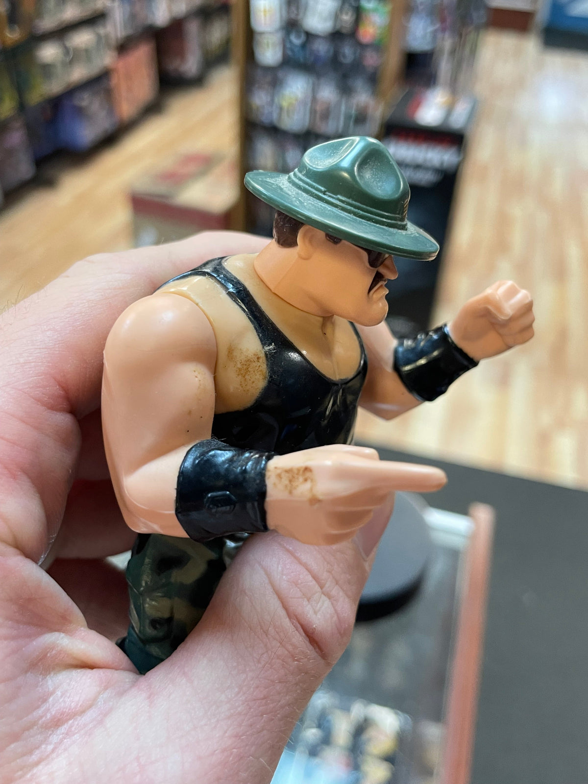 Sgt Slaughter 9185 (Vintage WWF WWE, Hasbro) **COMPLETE**