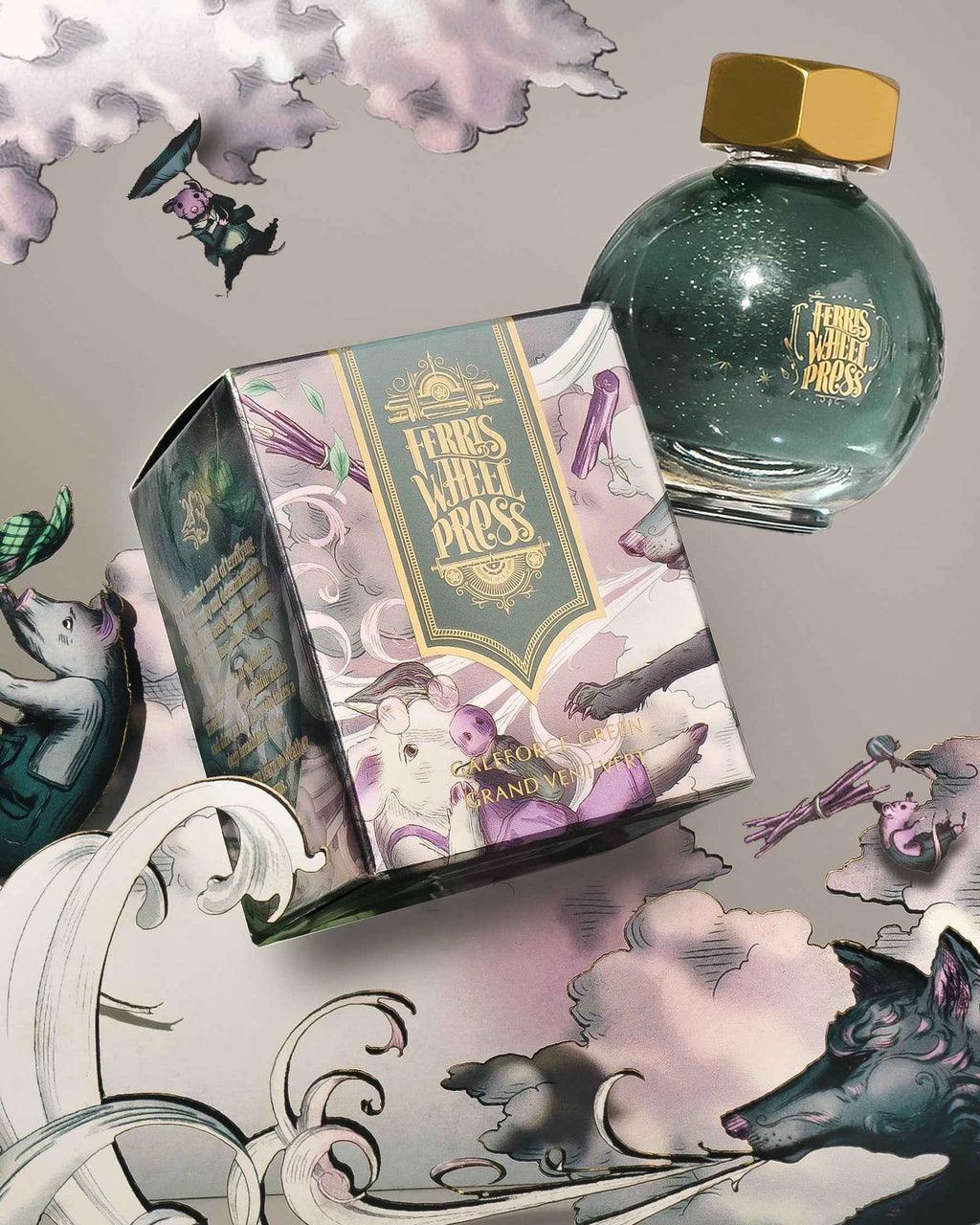 FerriTales | The Three Little Pigs | Galeforce Green 85ml Ink