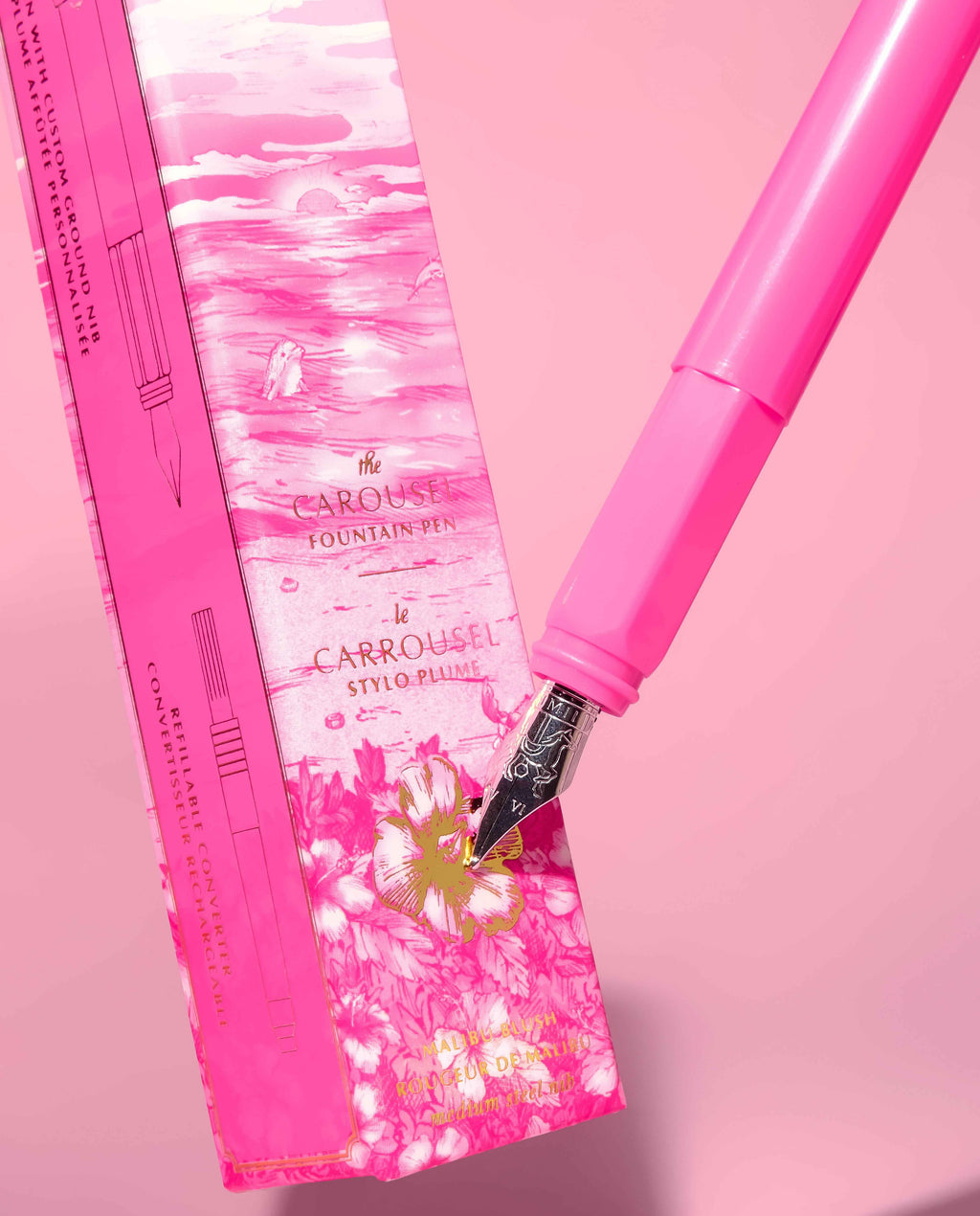 The Carousel Fountain Pen - Malibu Blush