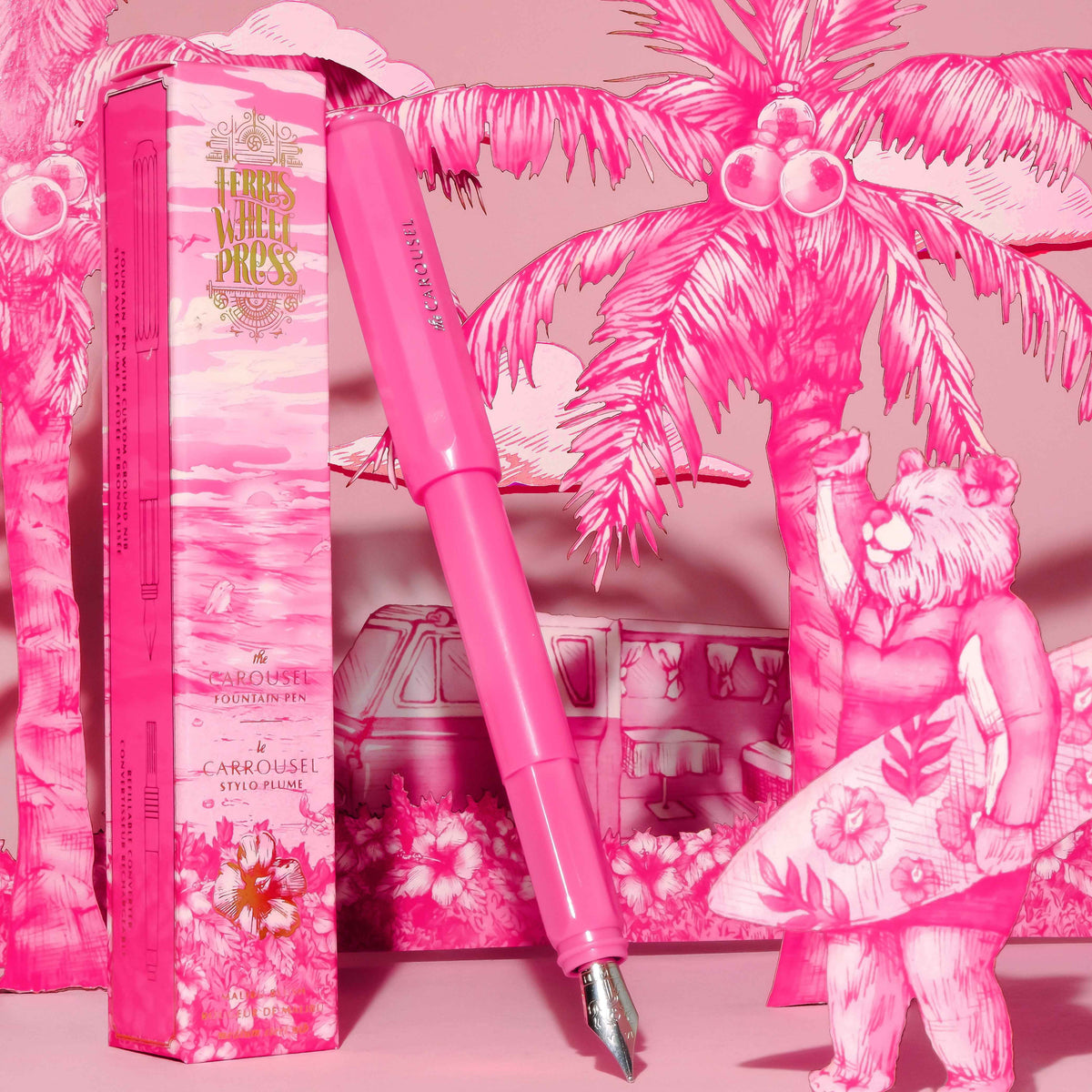 The Carousel Fountain Pen - Malibu Blush
