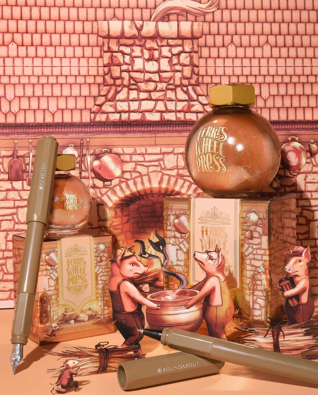FerriTales | The Three Little Pigs | Oinking Embers 85ml Ink