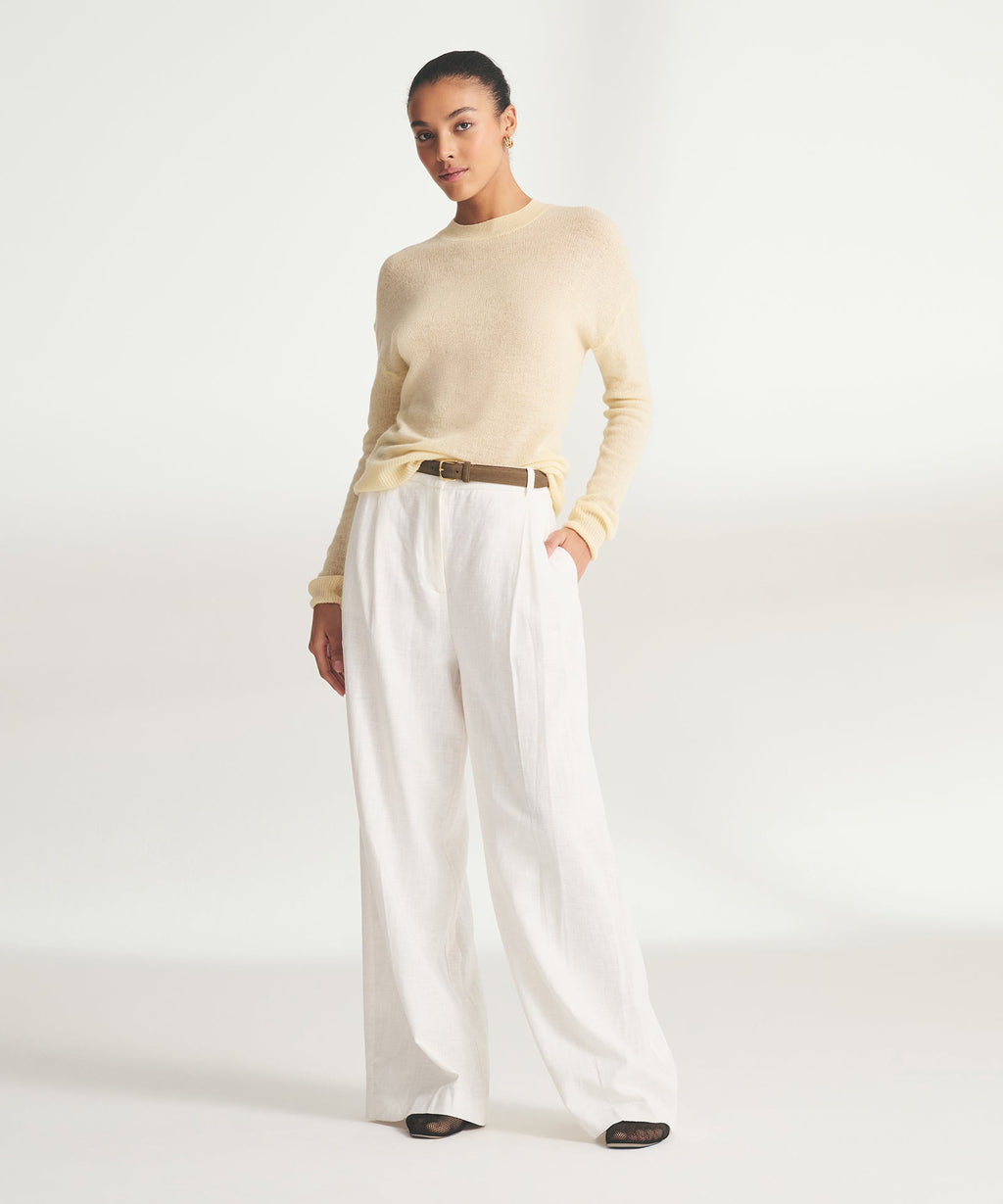Featherweight Cashmere Crewneck Sweater