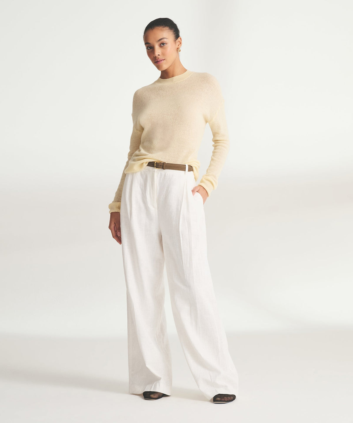 Featherweight Cashmere Crewneck Sweater