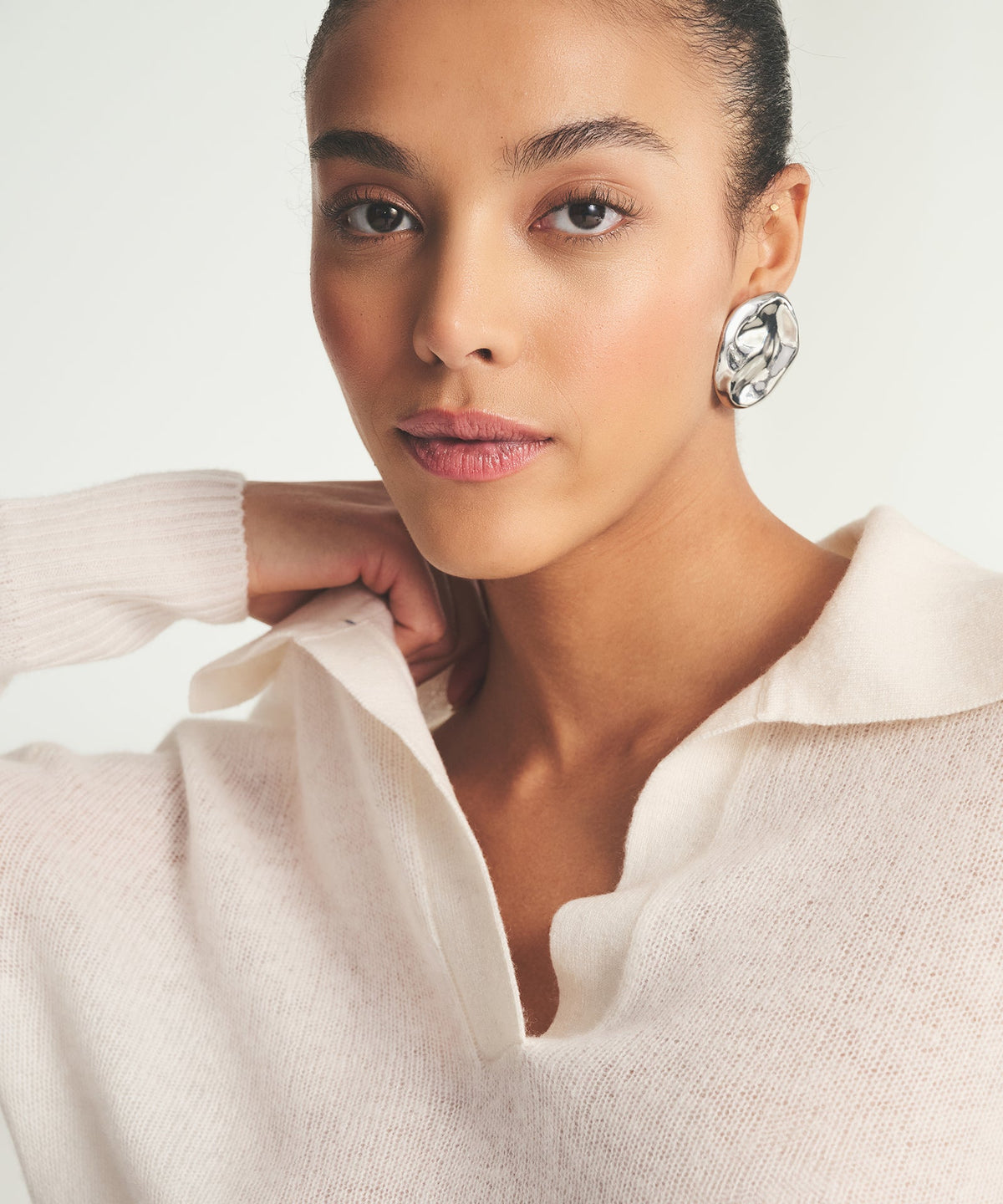 Featherweight Cashmere Polo Sweater