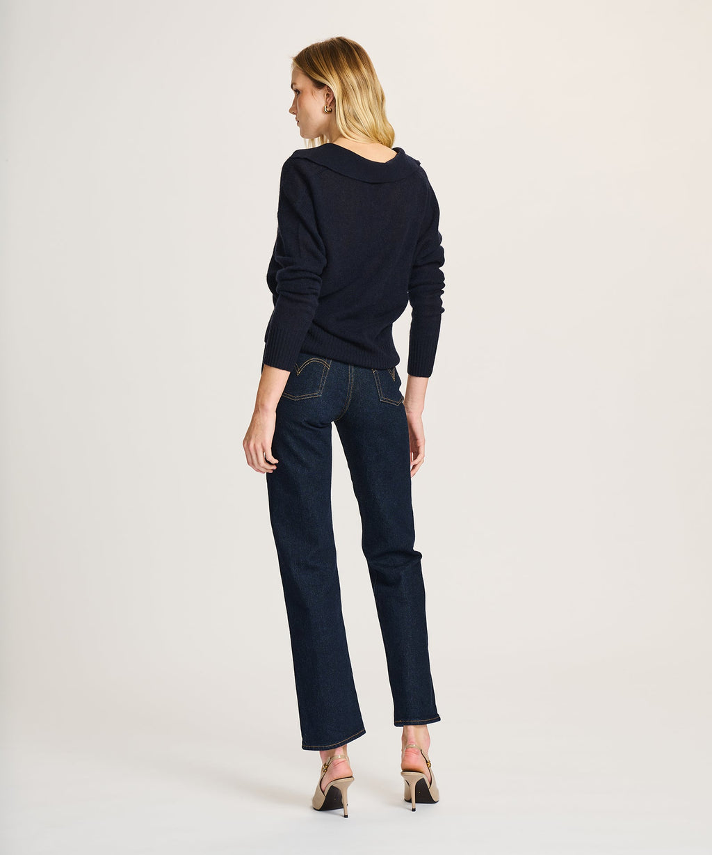 Featherweight Cashmere Polo Sweater