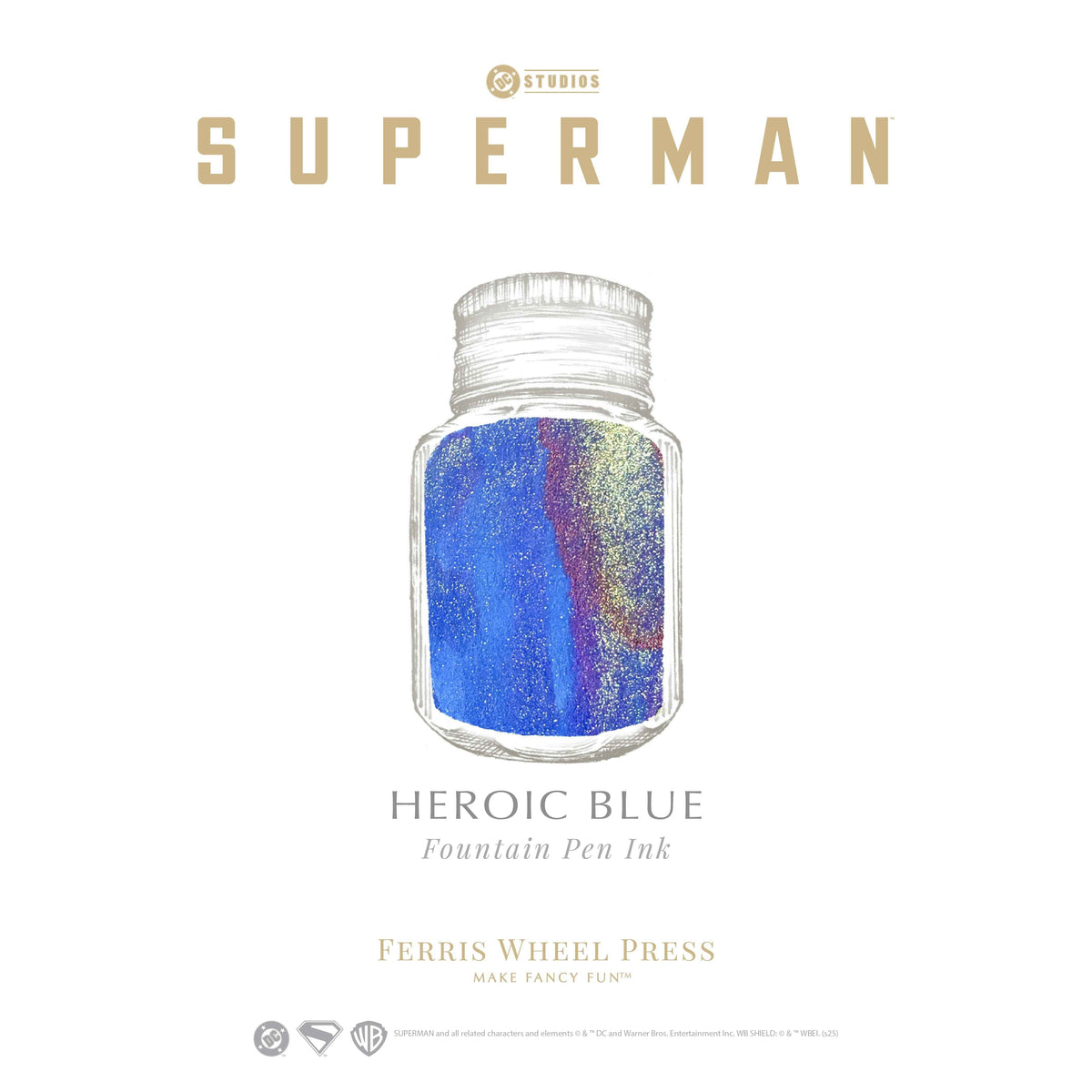 Superman 28ml Ink set + Modern Antiques Inkwell