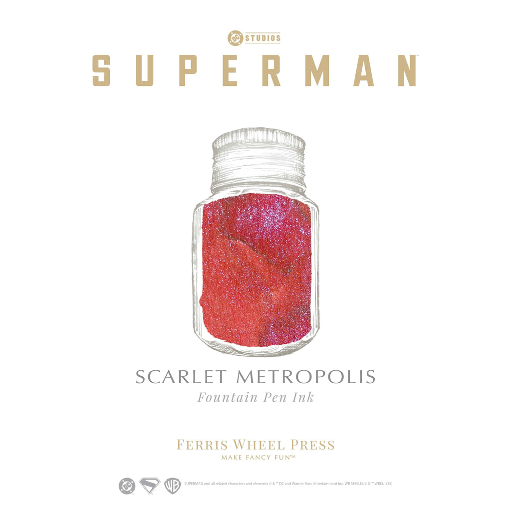 Superman 28ml Ink set + Modern Antiques Inkwell