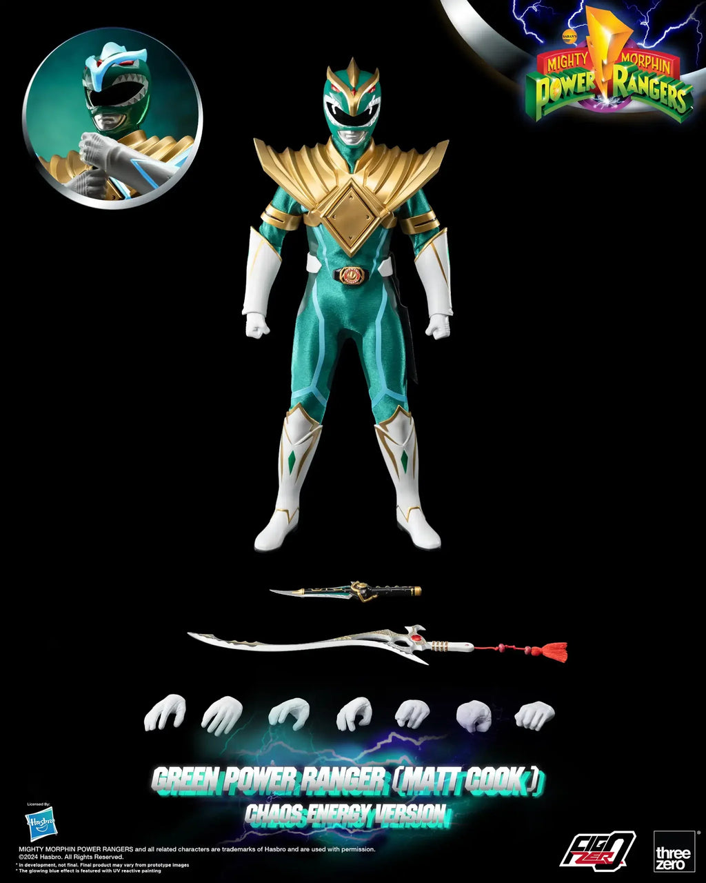 FigZero Power Rangers Green Ranger Chaos Energy Version