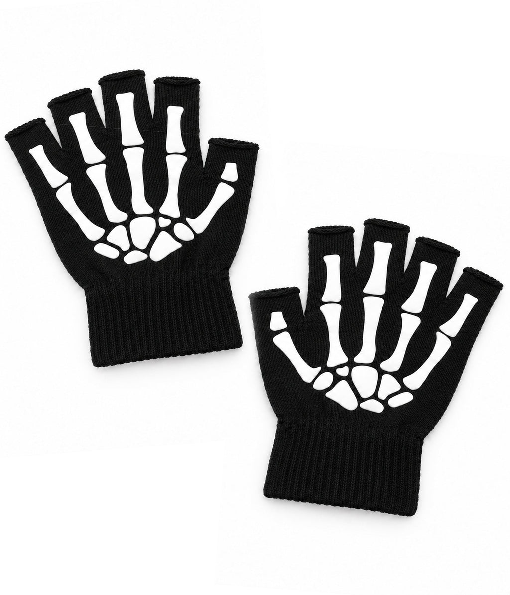 Fingerless Skeleton Gloves
