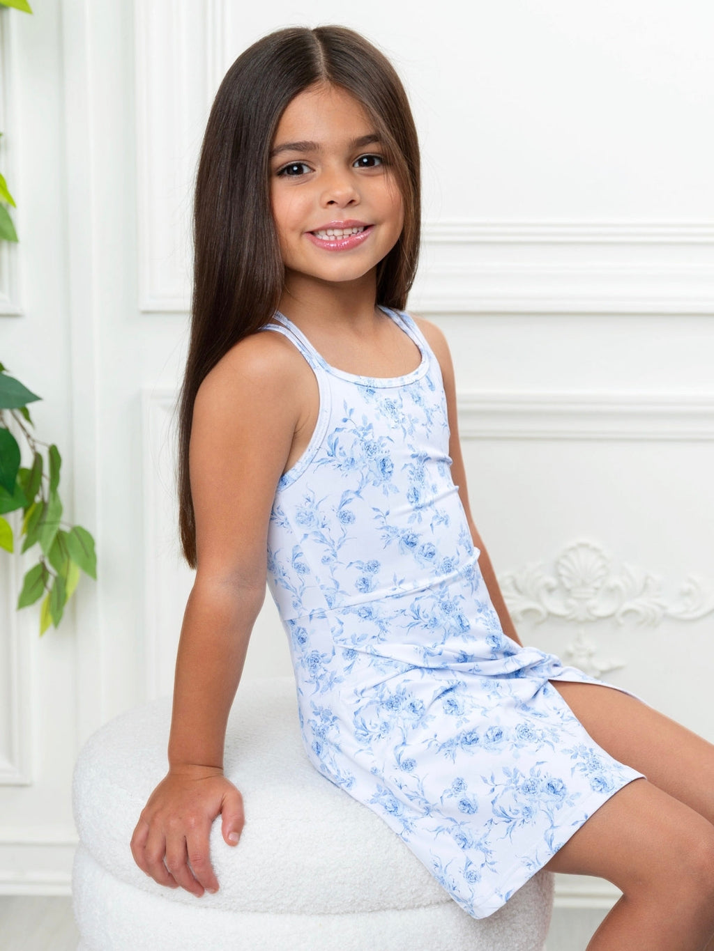 Blue Beauty Floral Active Dress