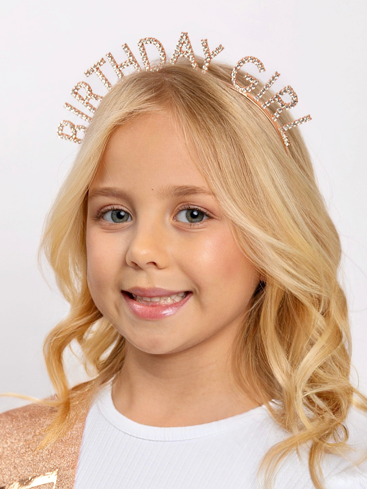Birthday Girl Glitter Headband & Sash Set