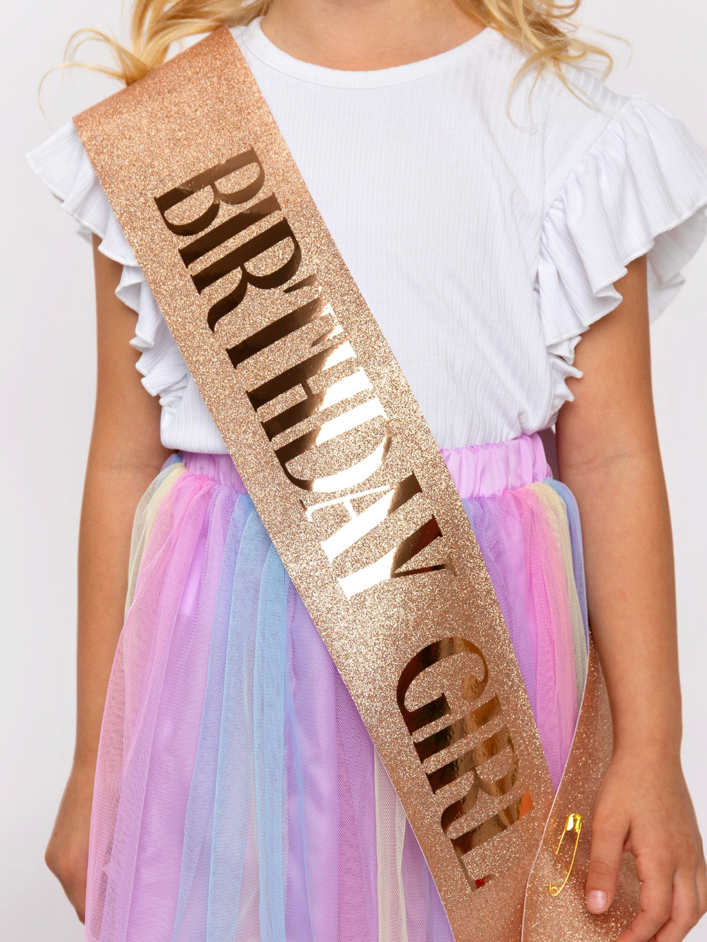 Birthday Girl Glitter Headband & Sash Set
