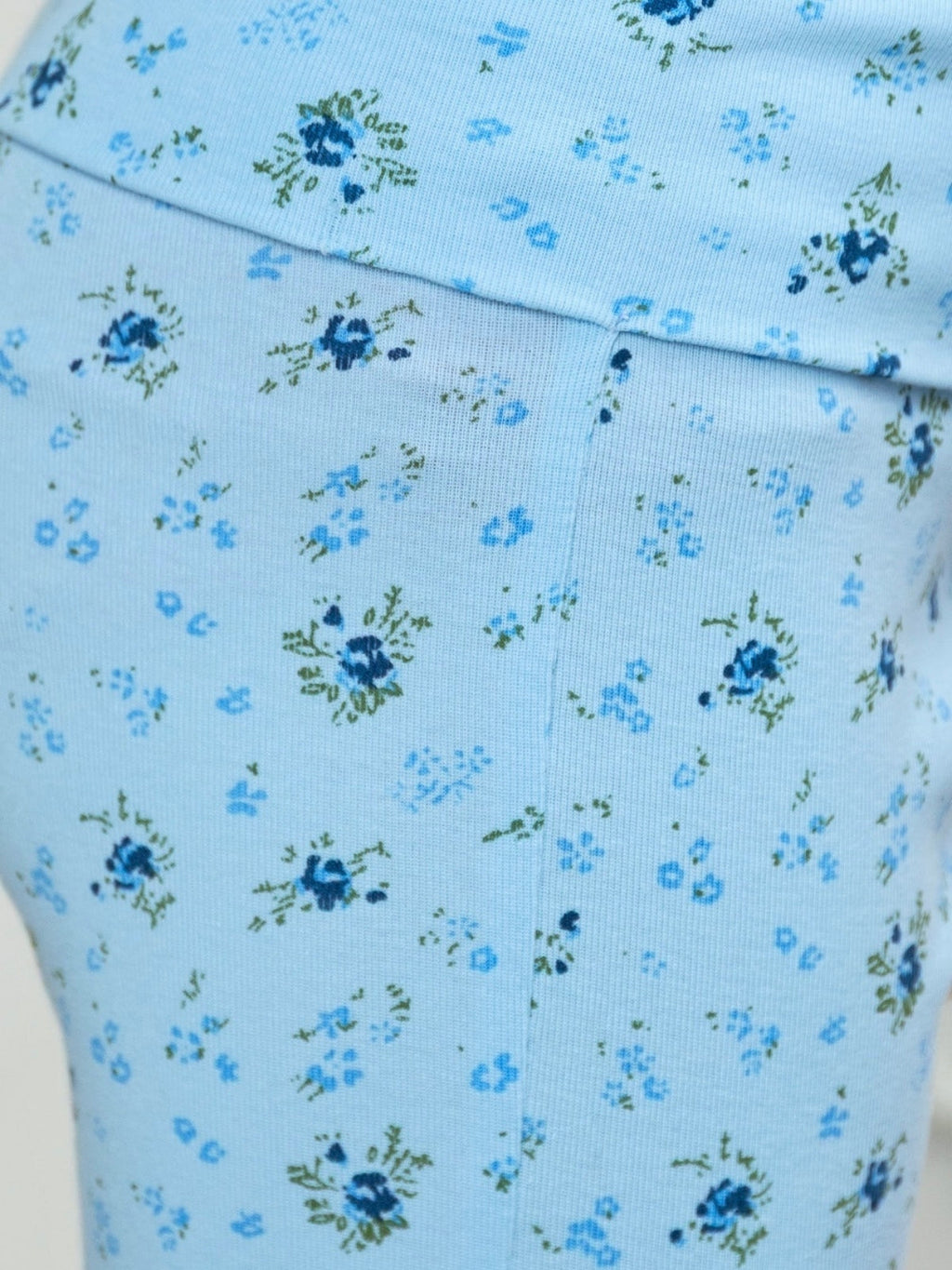 Bluebell Bliss Floral Flare Cotton Pant Set