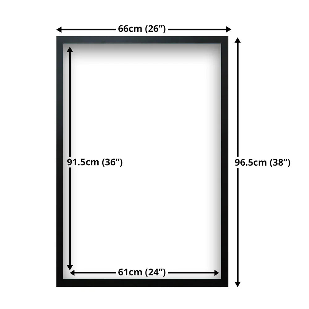 Wooden Black Picture Frame - Maxi - 61 x 91.5cm