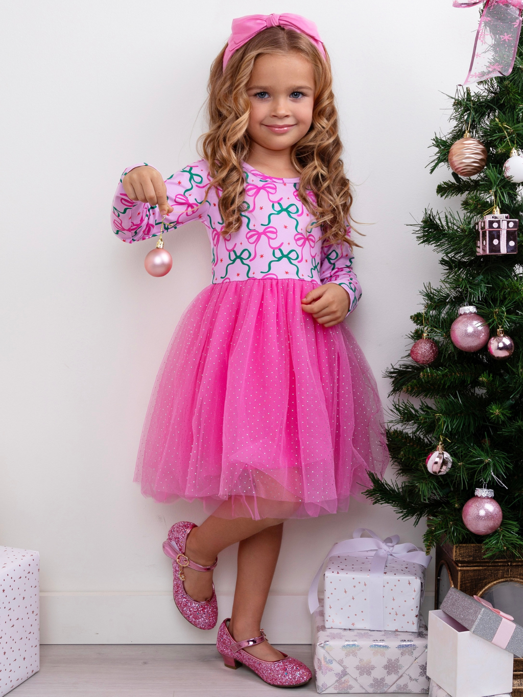 Bows & Glitter Tutu Dress