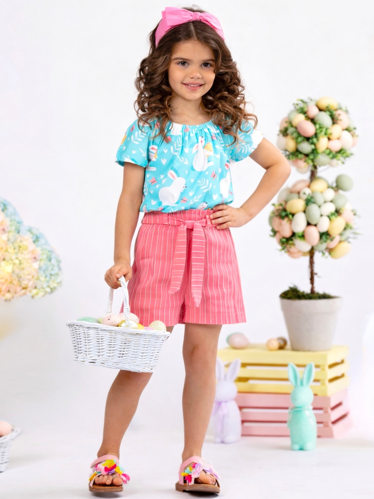 Bunny Bliss Easter Top and Short Set
