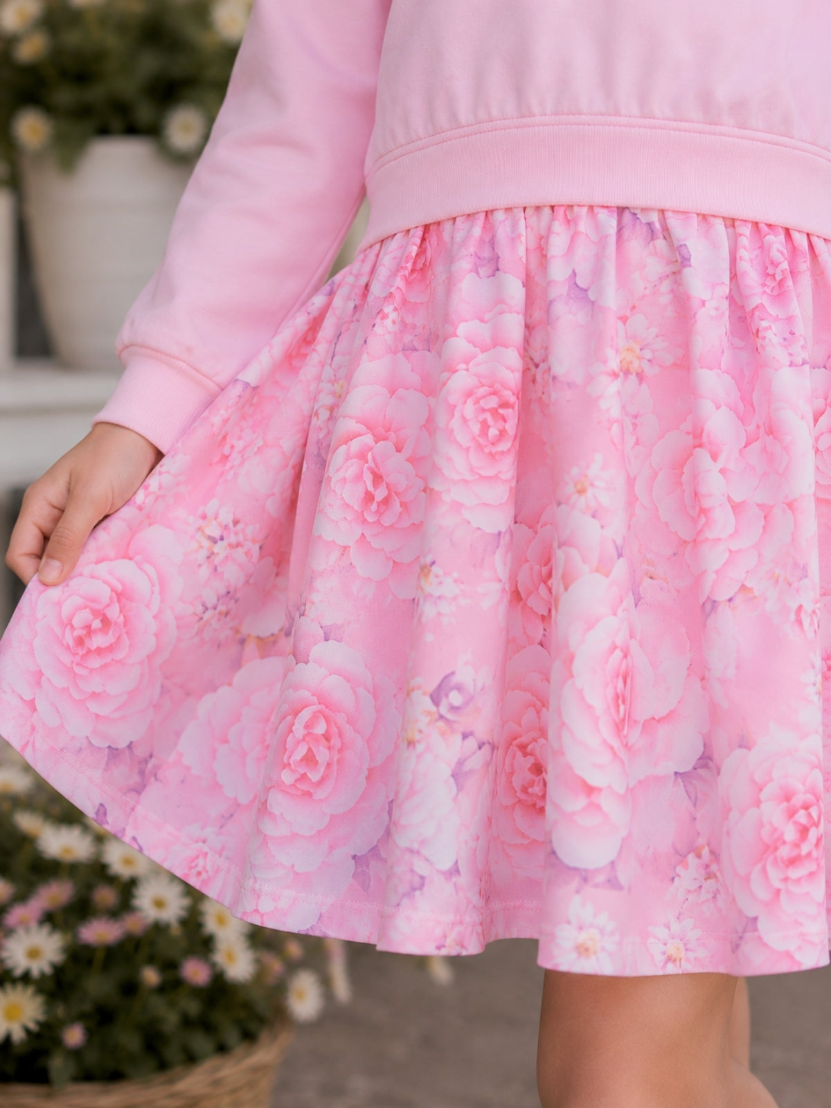 Blushing Blooms Floral Twirl Dress