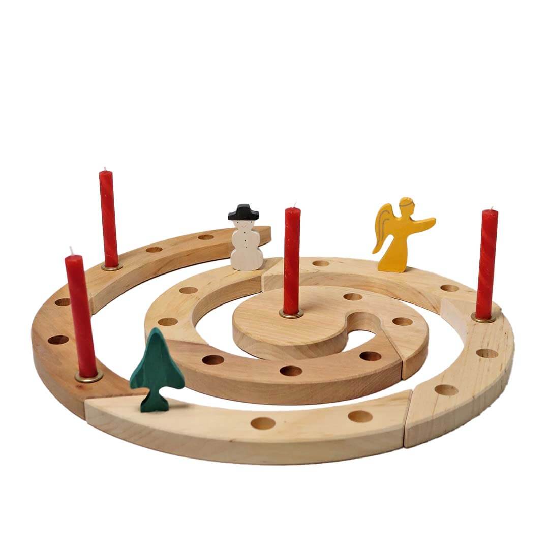 Wooden Birthday / Advent Spiral