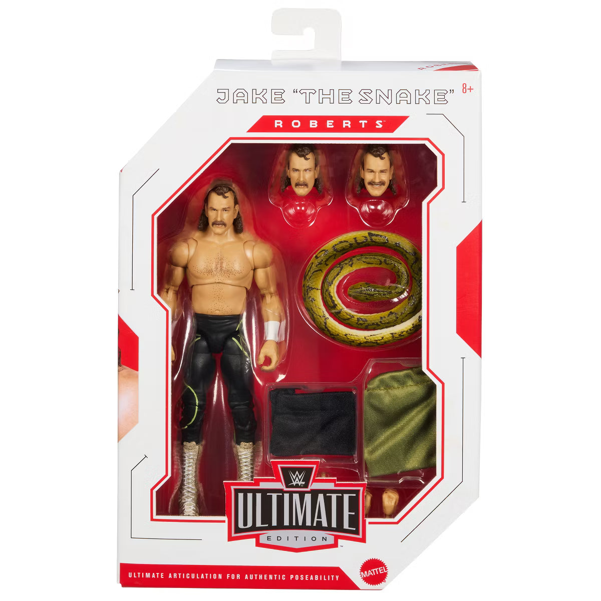 Jake the Snake Roberts -Series 32- (WWE Ultimates, Mattel) *SEALED*