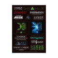 Ghost In The Shell The Exhibition Tokyo Node - 30th Anniversary Sticker Sheet [Pre-Order Feb 2026]