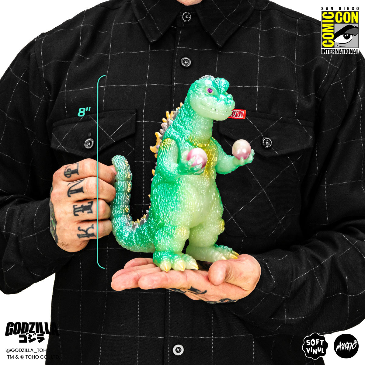 Godzilla and Hedorah Soft Vinyl Figure Set - Cherry Blossom Glow In the Dark Variant