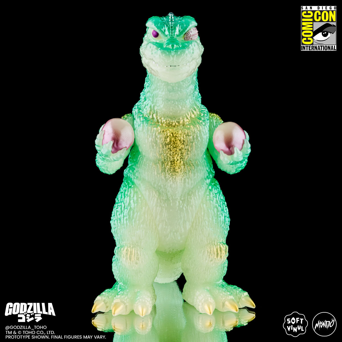 Godzilla and Hedorah Soft Vinyl Figure Set - Cherry Blossom Glow In the Dark Variant