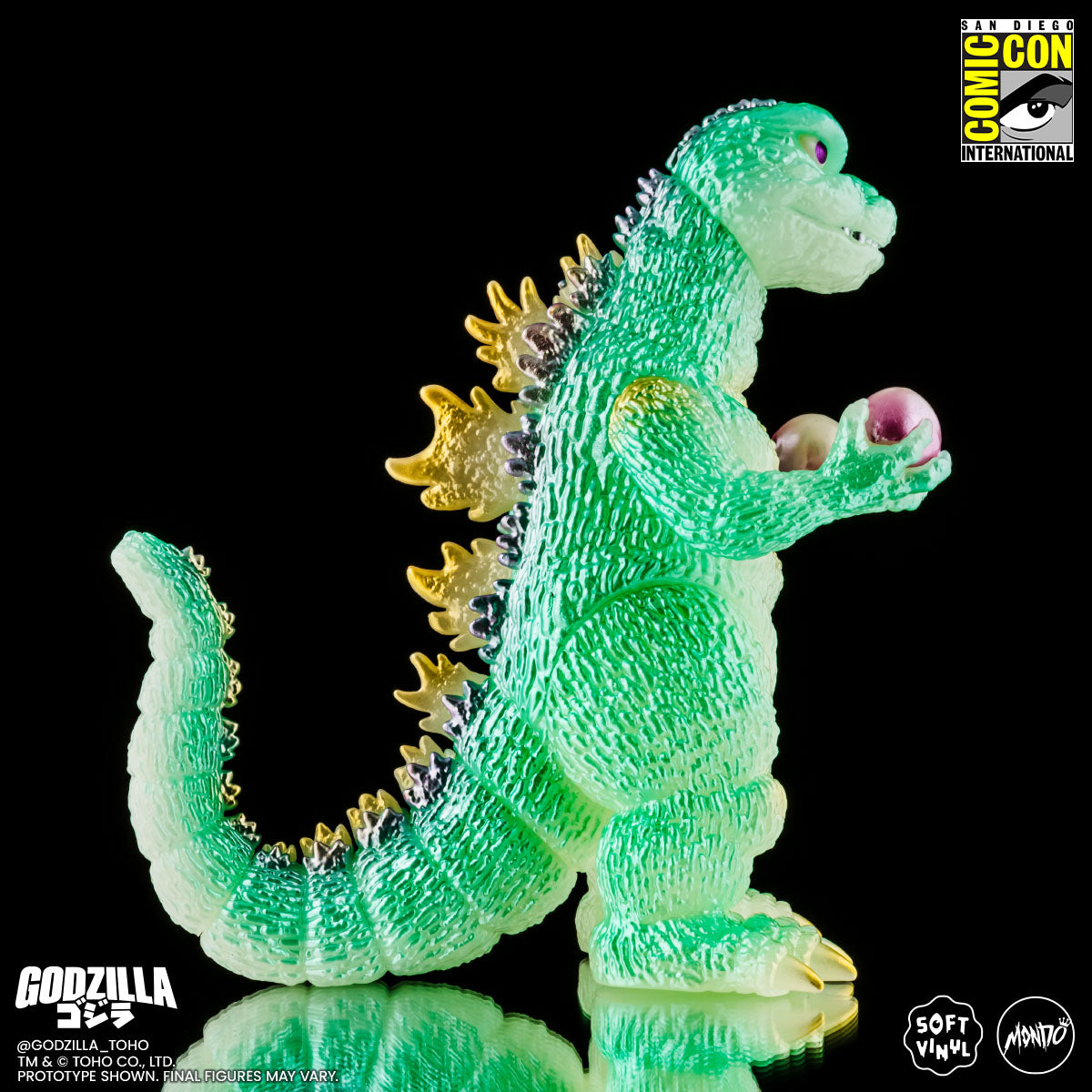 Godzilla and Hedorah Soft Vinyl Figure Set - Cherry Blossom Glow In the Dark Variant