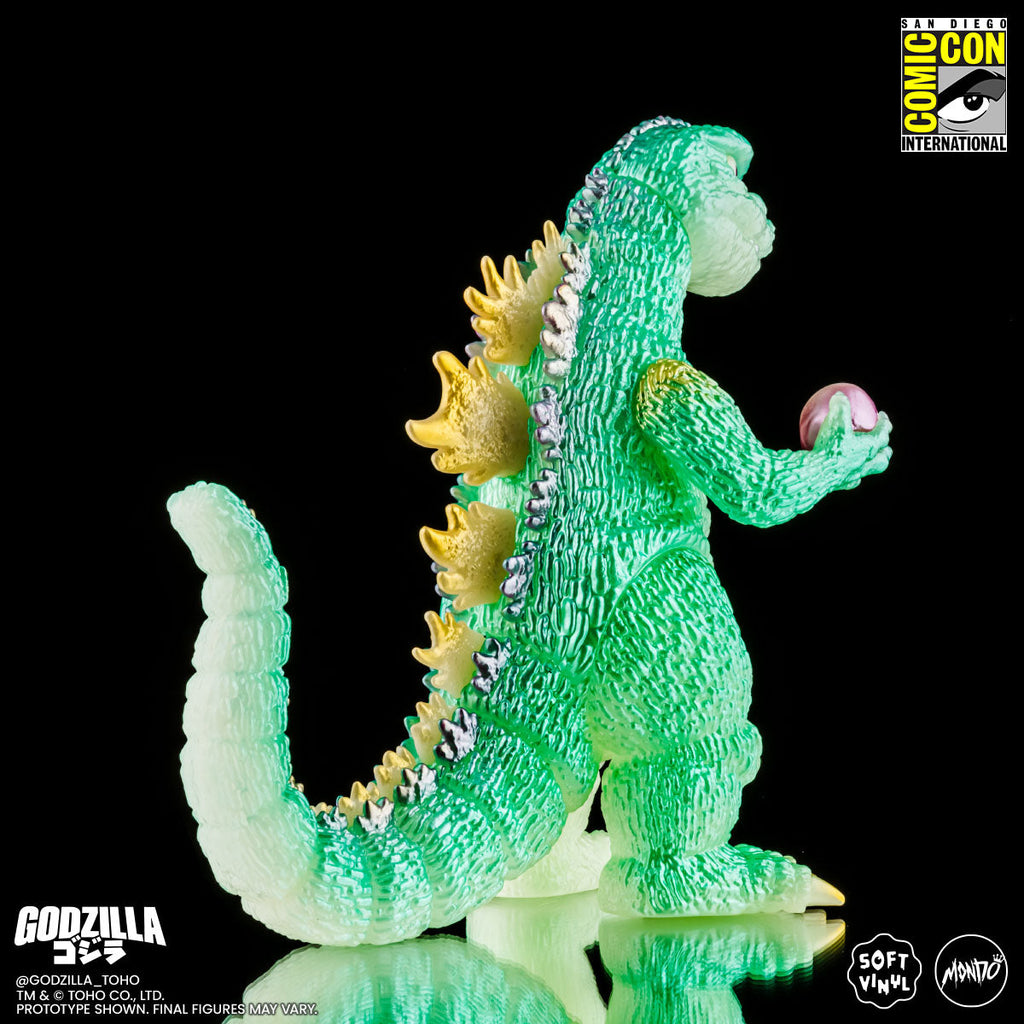 Godzilla and Hedorah Soft Vinyl Figure Set - Cherry Blossom Glow In the Dark Variant