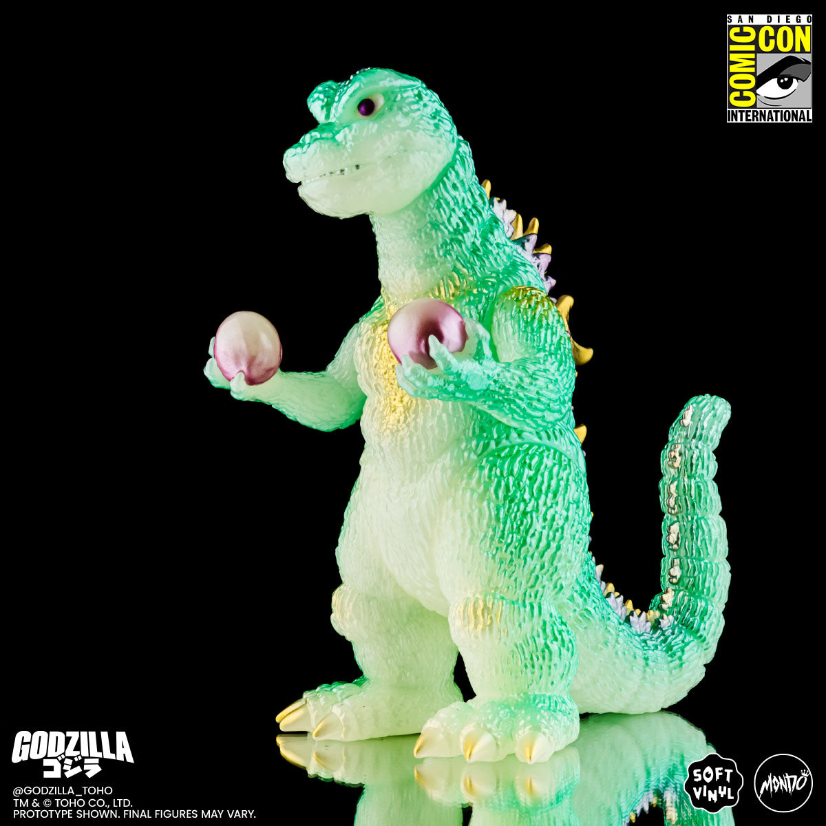 Godzilla and Hedorah Soft Vinyl Figure Set - Cherry Blossom Glow In the Dark Variant