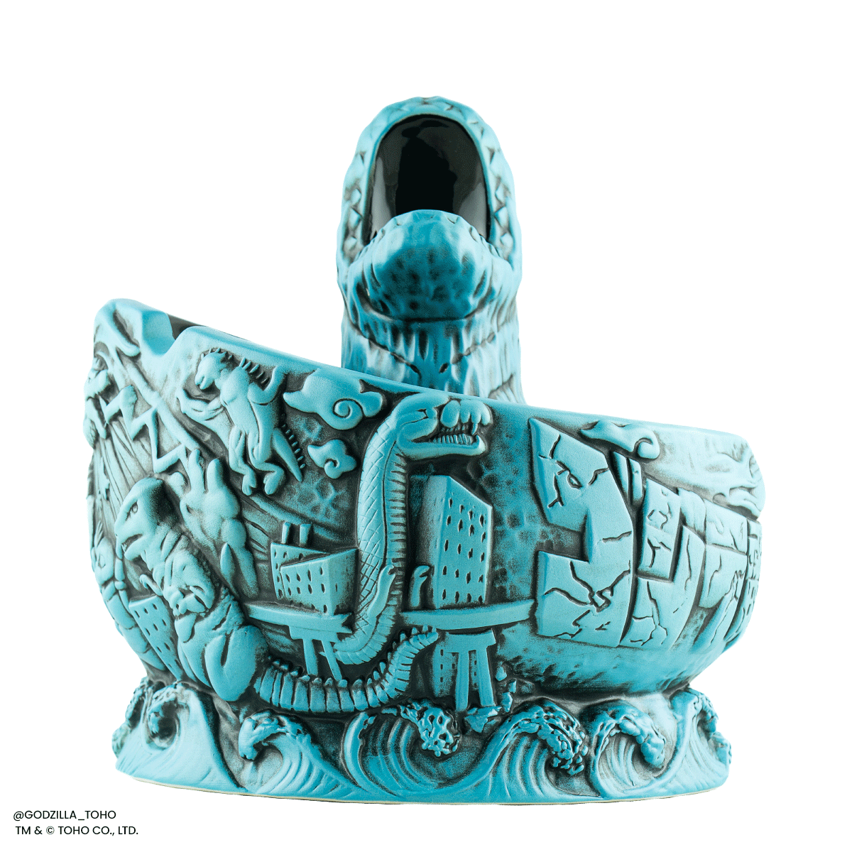 Godzilla Destroy All Monsters Tiki Bowl - Heat Ray Variant