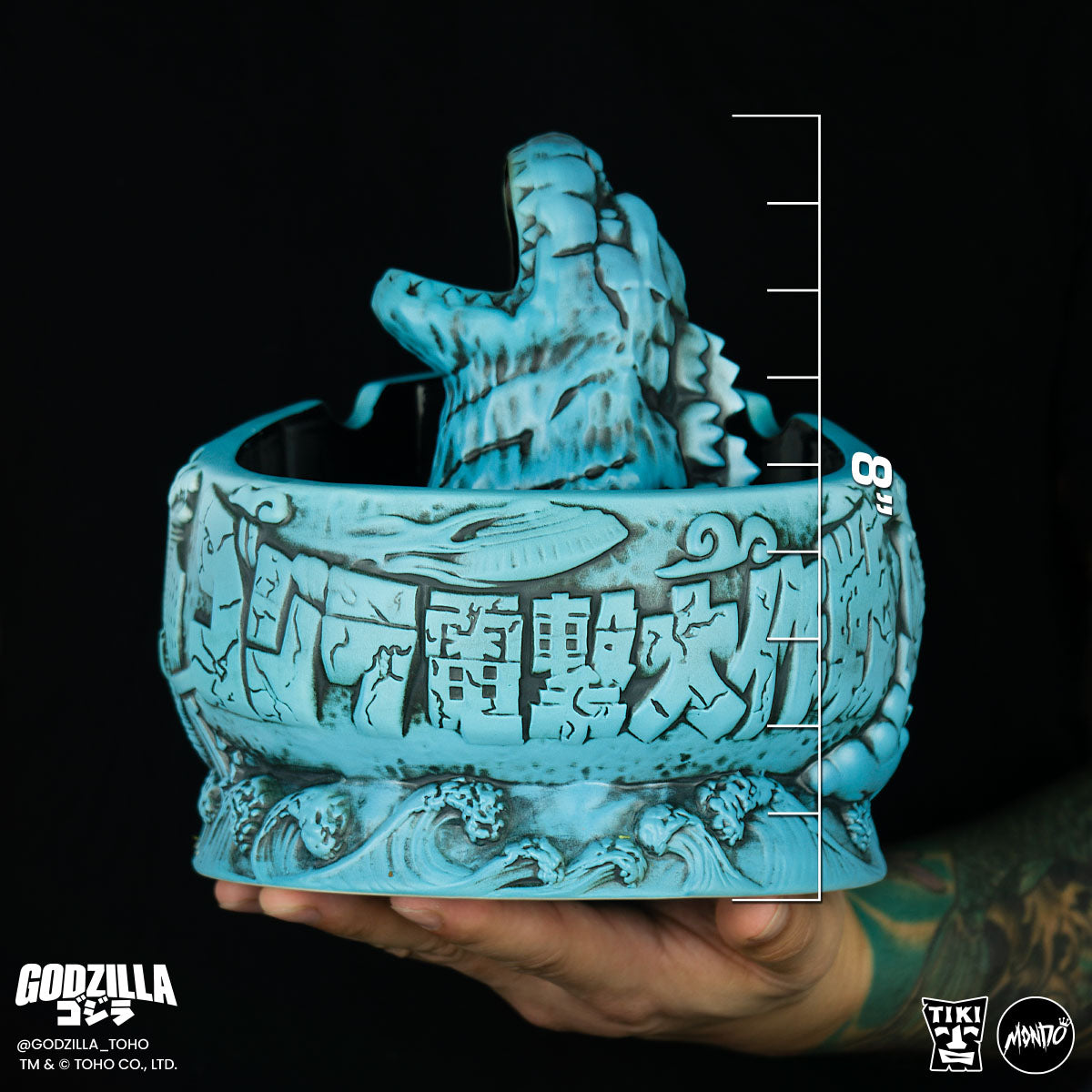Godzilla Destroy All Monsters Tiki Bowl - Heat Ray Variant