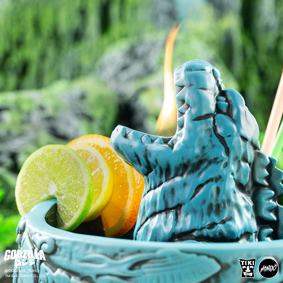 Godzilla Destroy All Monsters Tiki Bowl - Heat Ray Variant