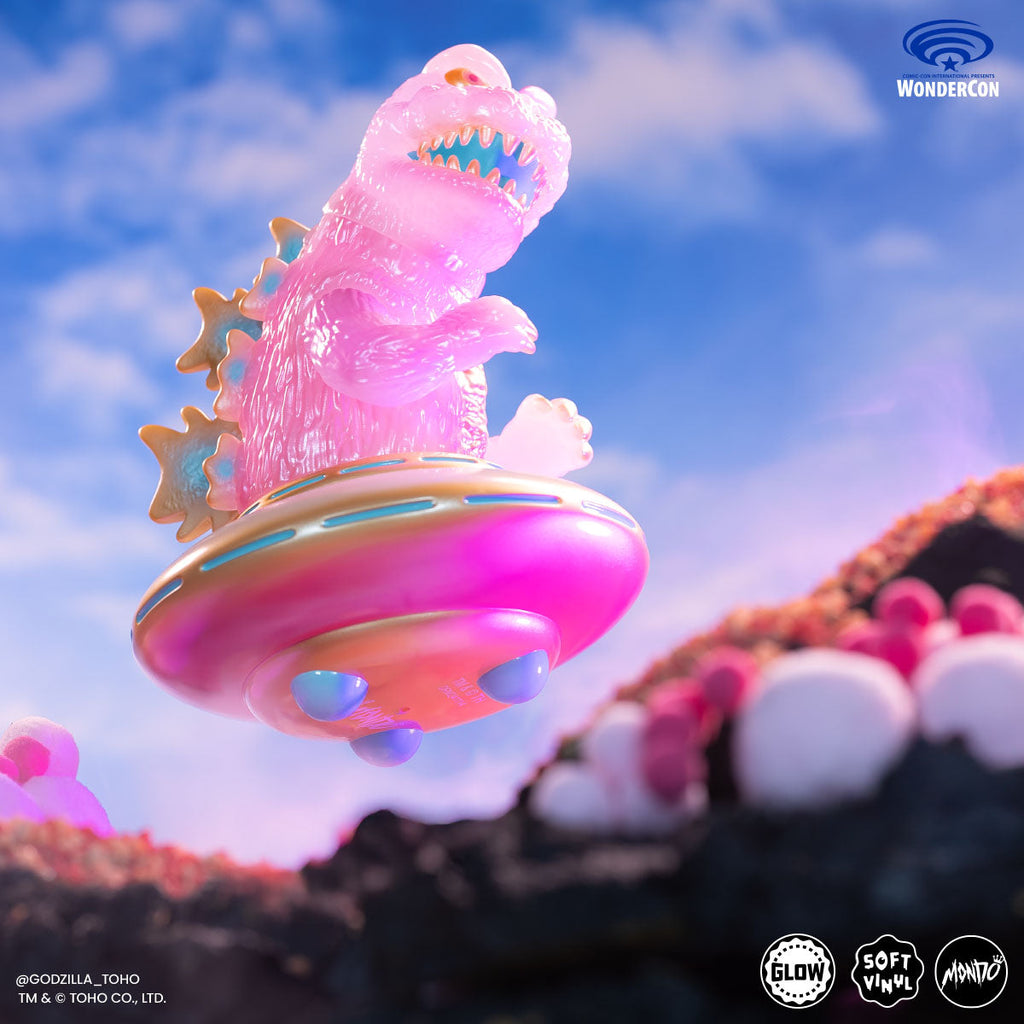 Godzilla UFO - Vinyl Designer Figure by Octeel - Cherry Blossom Variant