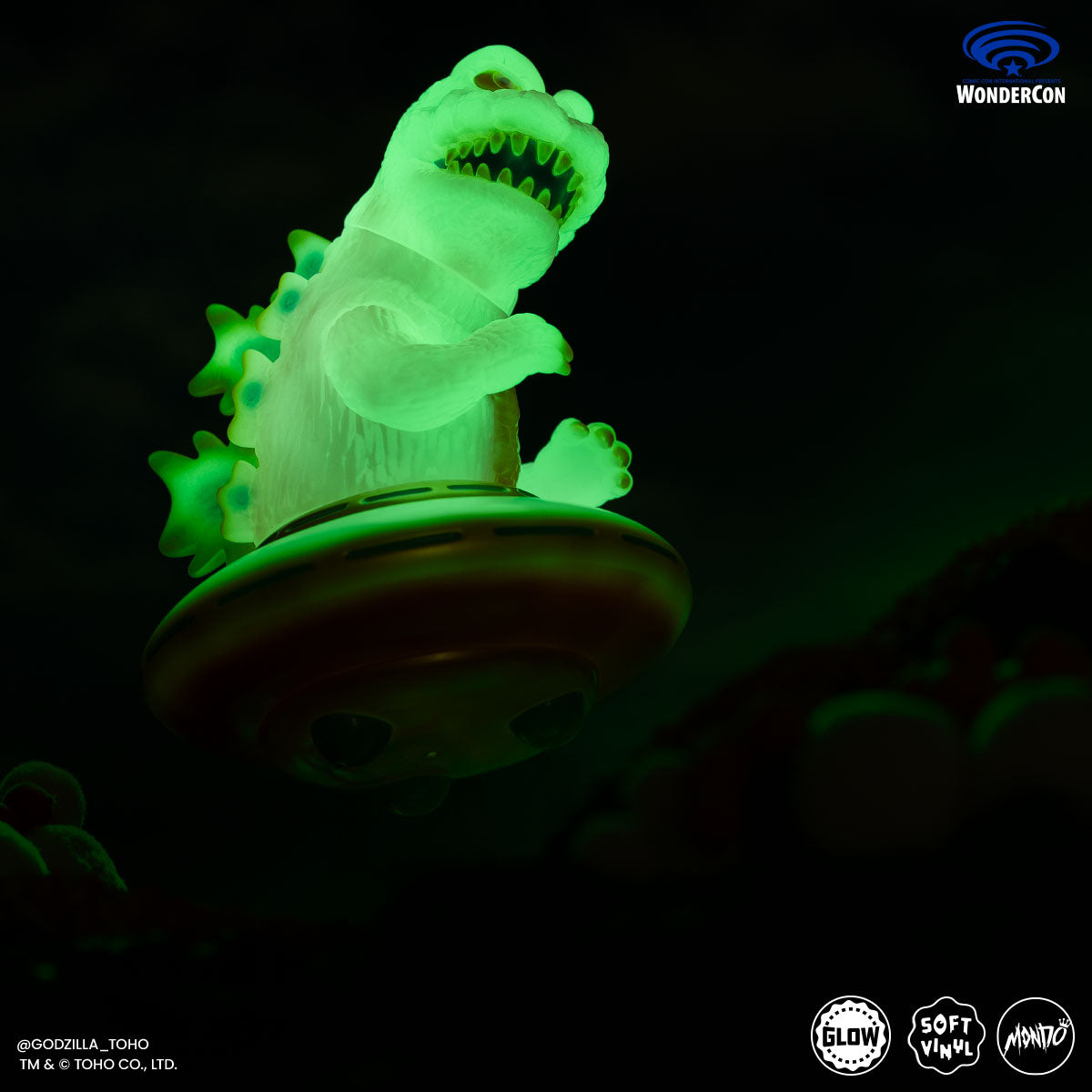 Godzilla UFO - Vinyl Designer Figure by Octeel - Cherry Blossom Variant