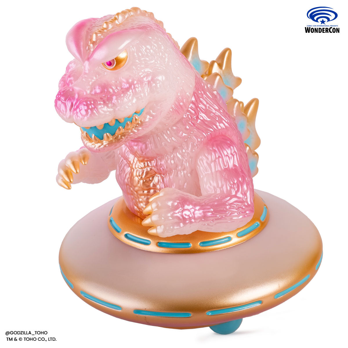 Godzilla UFO - Vinyl Designer Figure by Octeel - Cherry Blossom Variant