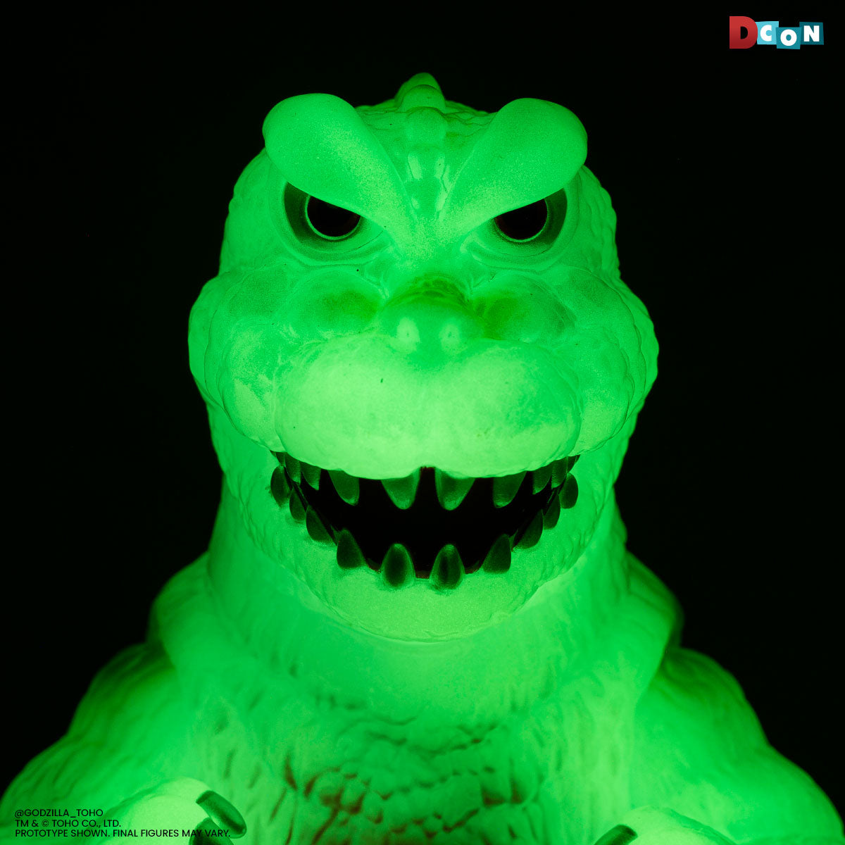 Godzilla UFO - Vinyl Designer Figure by Octeel - Glow-in-the-Dark Green Variant