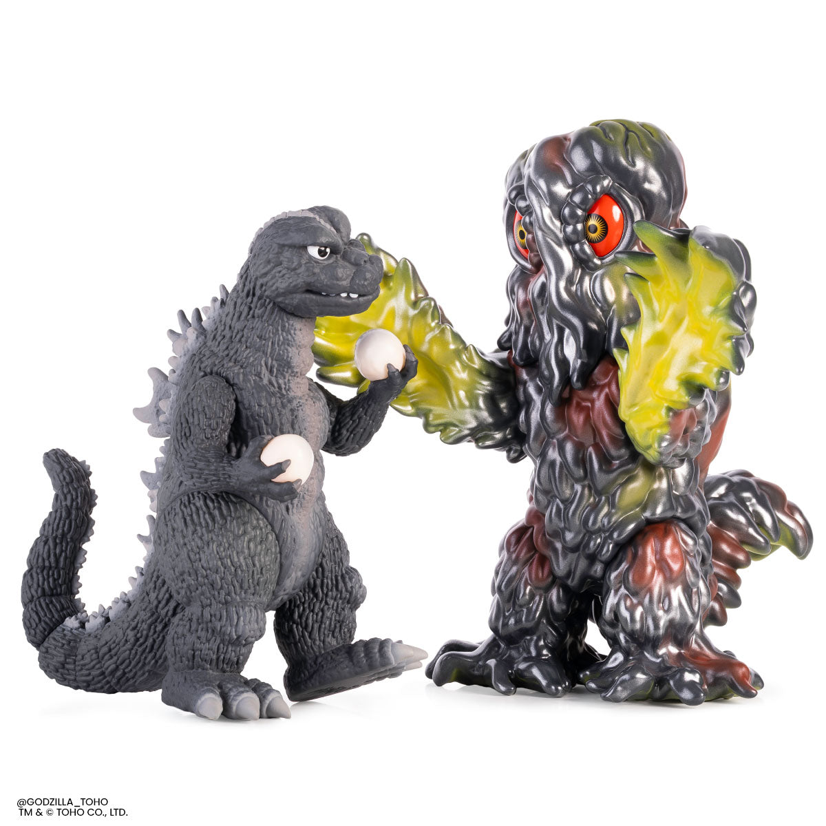 Godzilla and Hedorah Soft Vinyl Figure Set -  Godzilla vs The Smog Monster