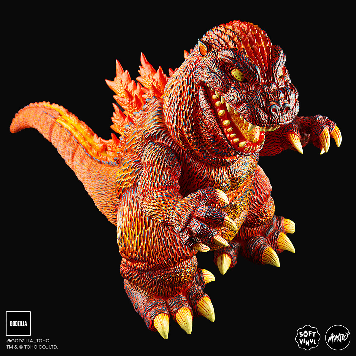 Godzilla - Vinyl Designer Figure by James Groman - Burning Variant