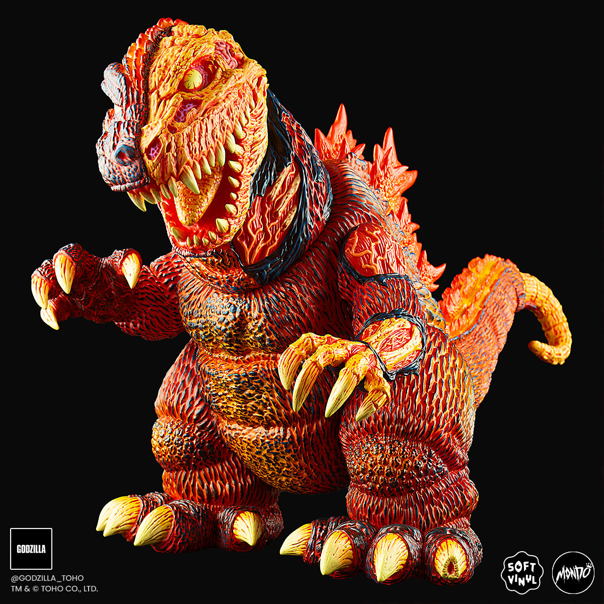 Godzilla - Vinyl Designer Figure by James Groman - Burning Variant