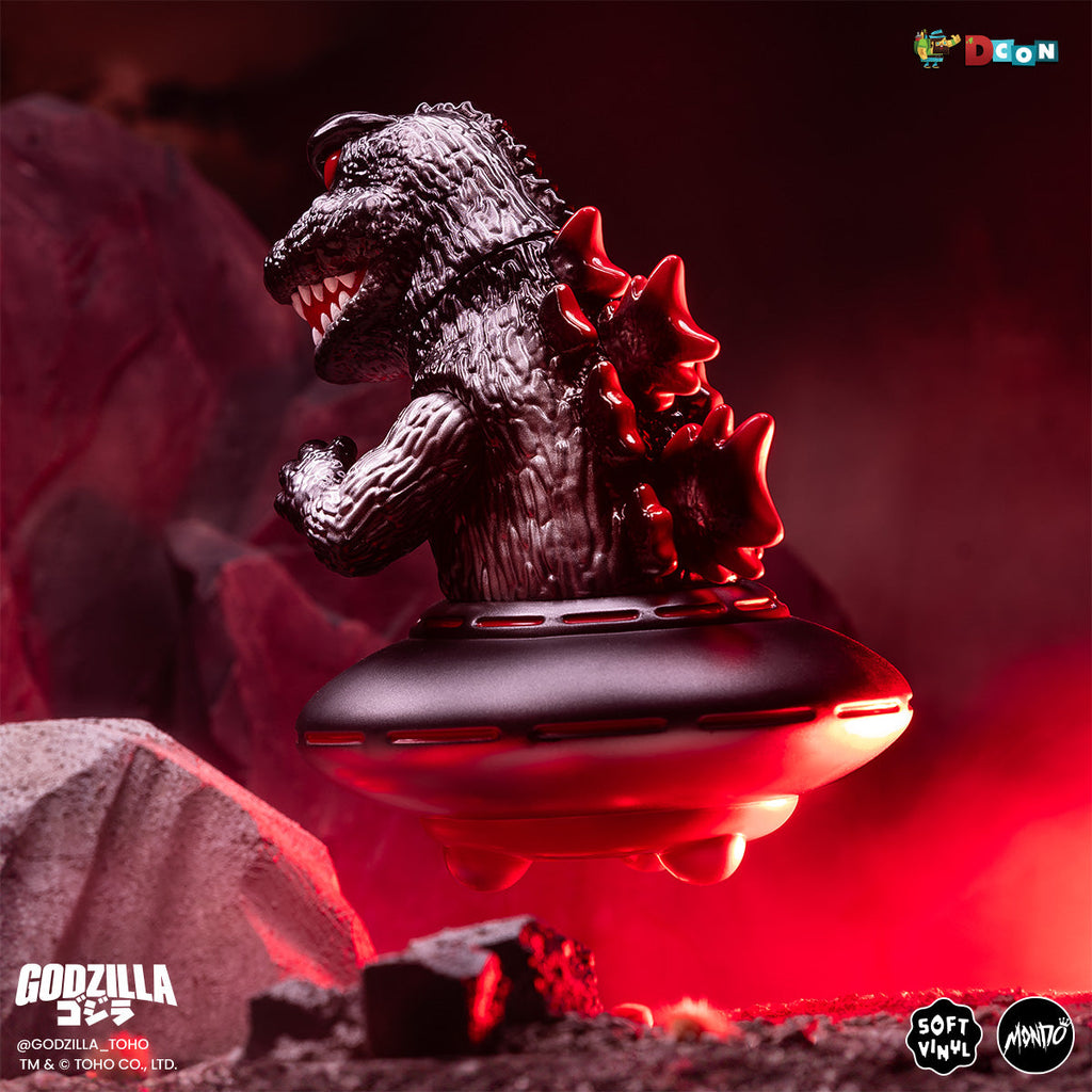 Godzilla UFO - Vinyl Designer Figure by Octeel - Xillean Black Variant
