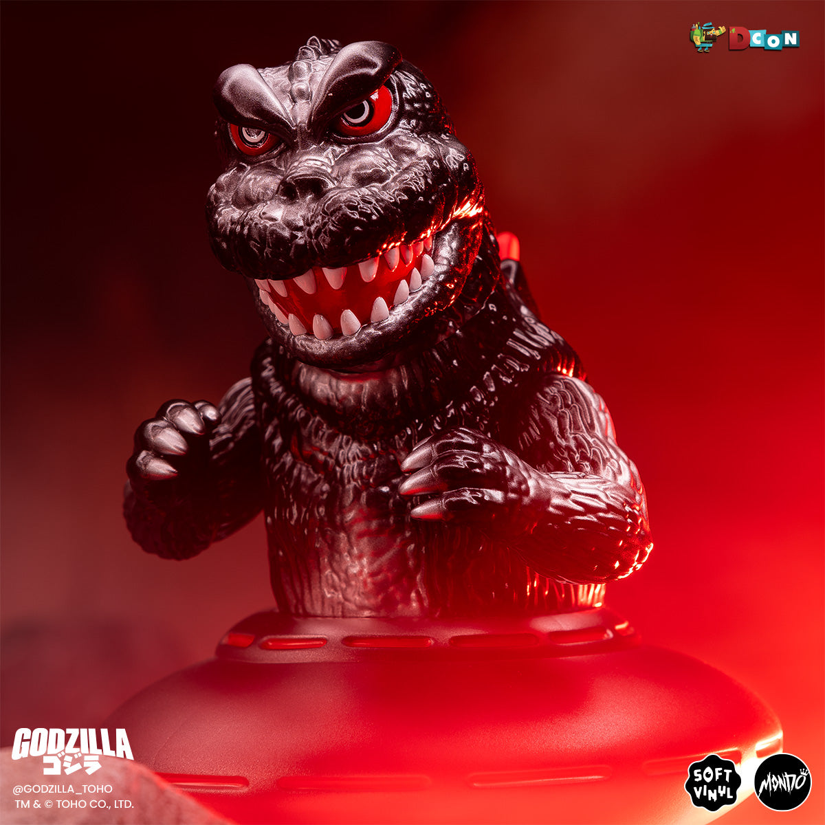 Godzilla UFO - Vinyl Designer Figure by Octeel - Xillean Black Variant
